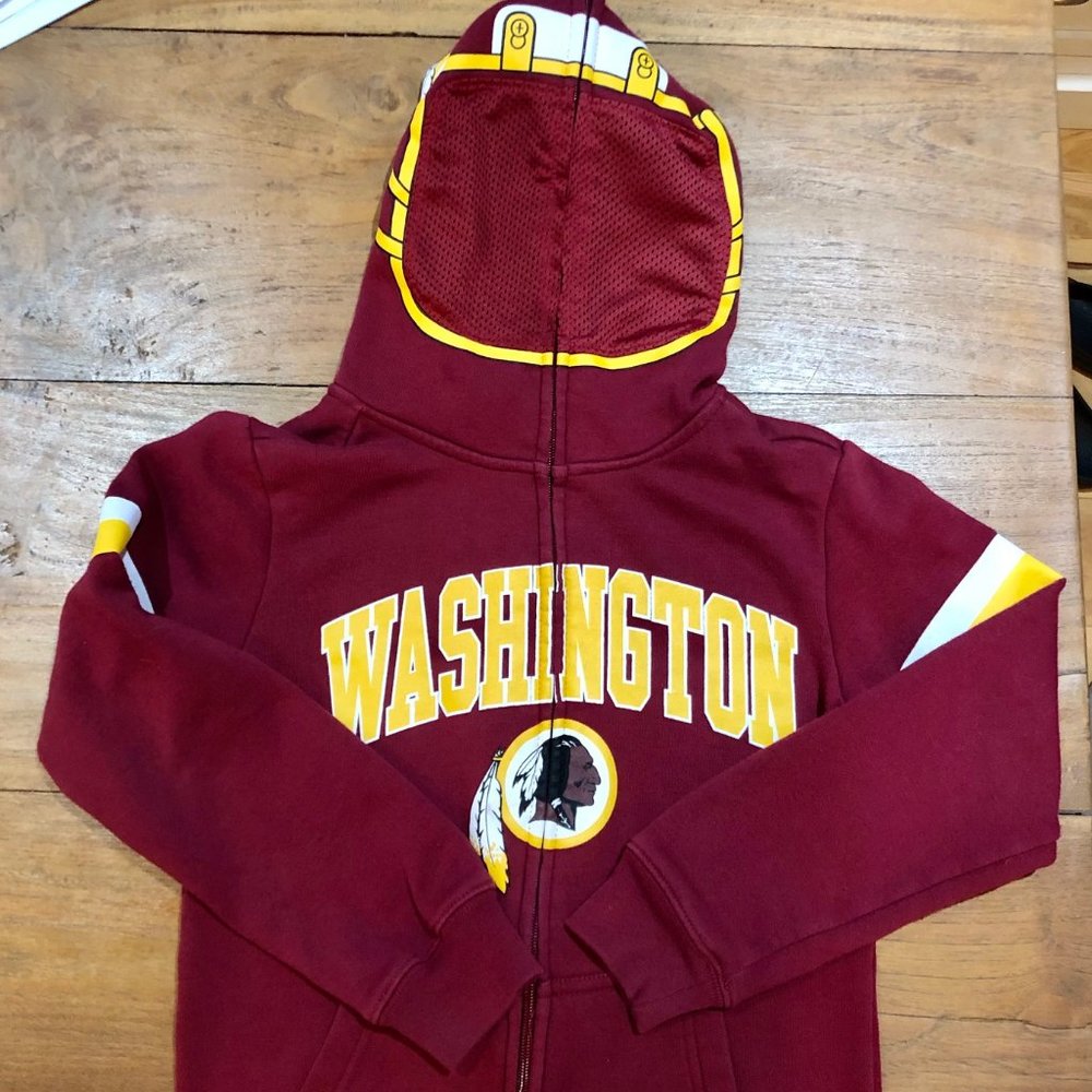 Redskins NFL Youth Full Zip Helmet Hoodie